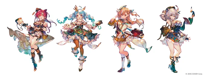 【お仕事】「HOLOLIVE FANTASY」ホロライブ3期生の皆様の立ち絵を担当させていただきました。#ホロライブ #HOLOLIVEFANTASY 