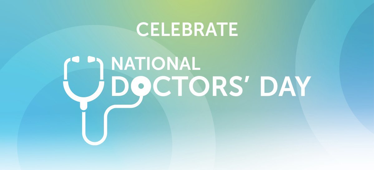 #NationalDoctorsDay - This day offers an opportunity for health care institutions and patients to express their gratitude and appreciation for the tireless efforts of physicians. Today, let us celebrate the people, not just the profession. 🩺🥼

#HealthcareHeroes #MedTwitter