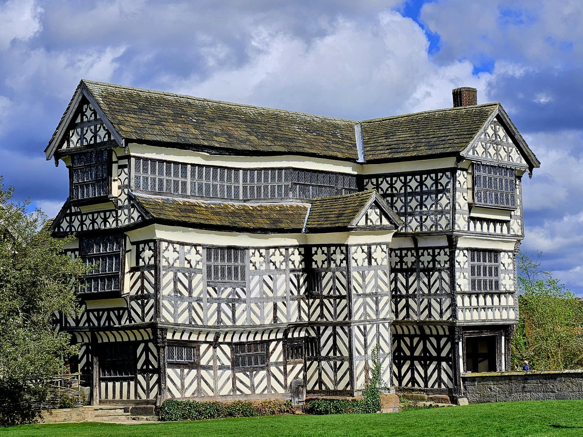 Beautiful spring day at Little Moreton Hall