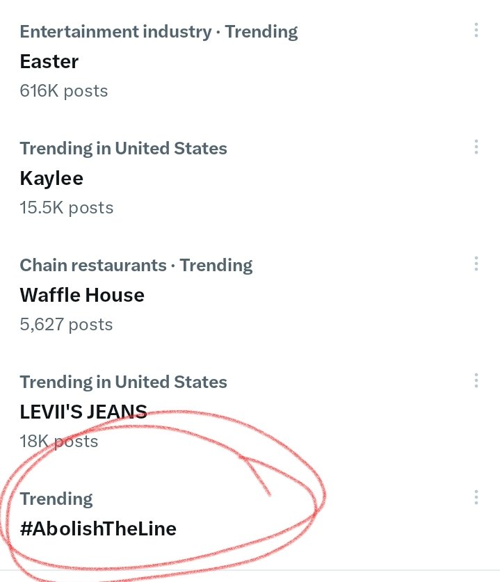 #AbolishTheLine in NJ is #trending