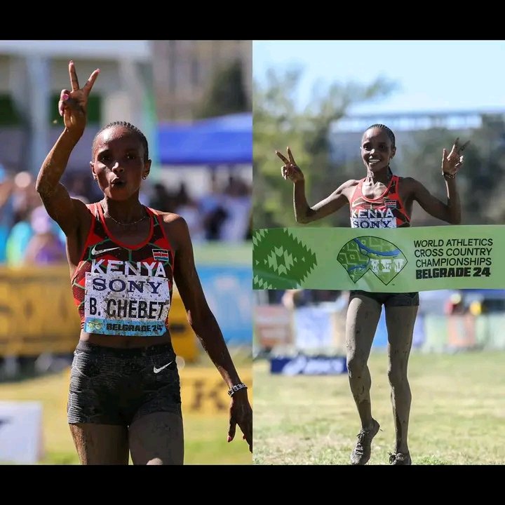 Peerless 🔥🇰🇪 Defending Champion Beatrice Chebet leads a Kenyan Podium sweep and an eventual 1-5 finish in the Senior Women's 10km finals at the World Cross Country Championships in Belgrade, Serbia. Weta Njoki Mohammed Kudus Barbecue #MasculinitySaturday