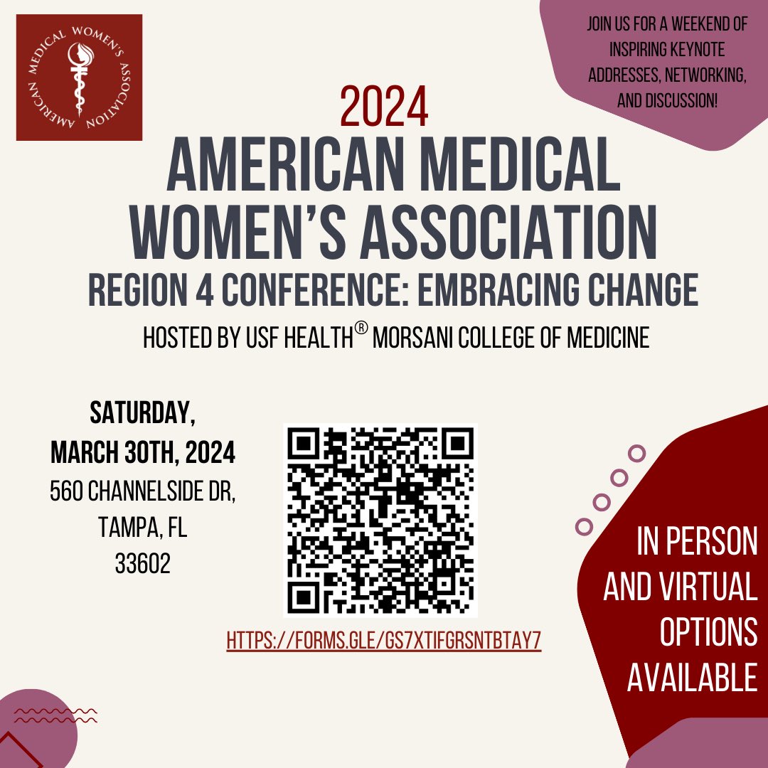 I’m excited to be the keynote speaker for the AMWA Region 4 Conference 2024! Happy National Doctors’ Day!