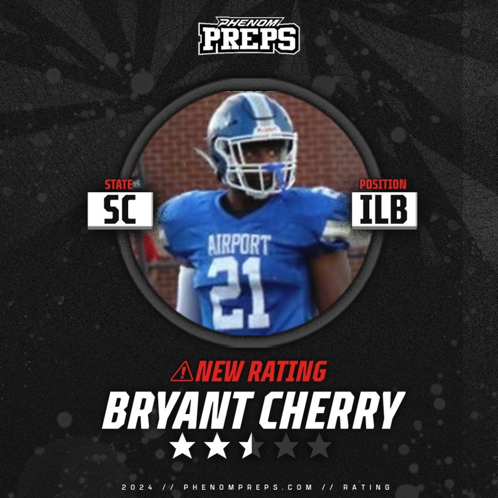 Phenom Preps (@phenompreps) on Twitter photo 🚨RATING ALERT🚨
2025 ILB Bryant Cherry has earned a 2⭐️+ rating!
<a href="/BryantCherryJr/">Bryant Cherry</a>
Read More ⬇️⬇️
buff.ly/4ahO8Bp 🚨RATING ALERT🚨
2025 ILB Bryant Cherry has earned a 2⭐️+ rating!
<a href="/BryantCherryJr/">Bryant Cherry</a>
Read More ⬇️⬇️
buff.ly/4ahO8Bp