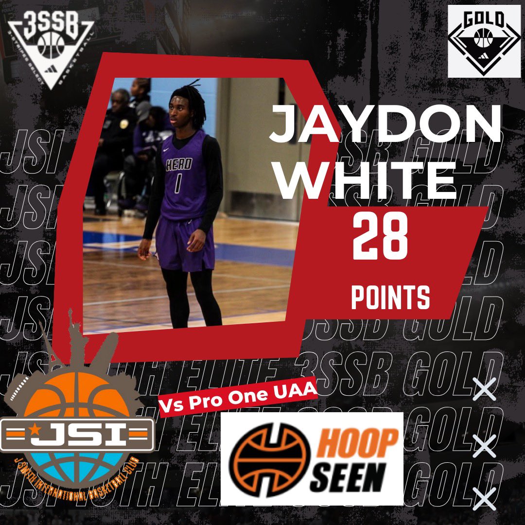 2026 guard Jaydon White had a loud 28 points last night for <a href="/jsi_elite/">JSI Elite</a> to open up #BamaJam