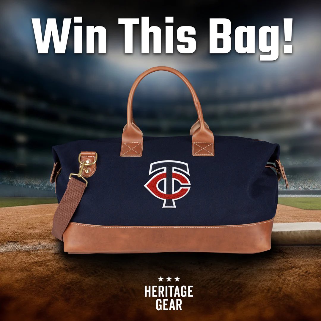 Pretty sweet giveaway from @heritage_gear on this gorgeous #MNTwins bag. 

heritagegear.com/pages/minnesot…