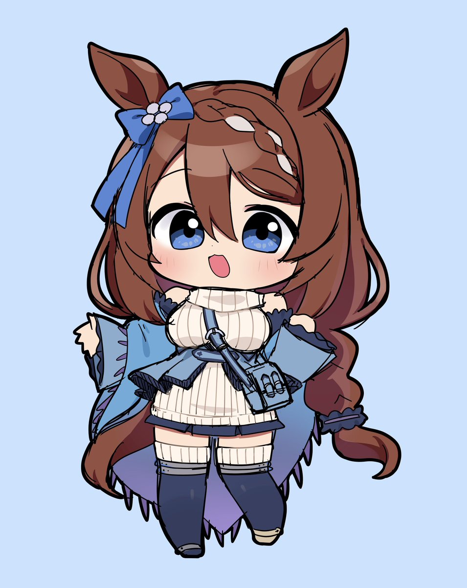 旧勝負服のデフォルメスーパークリークが見たすぎて描いた
