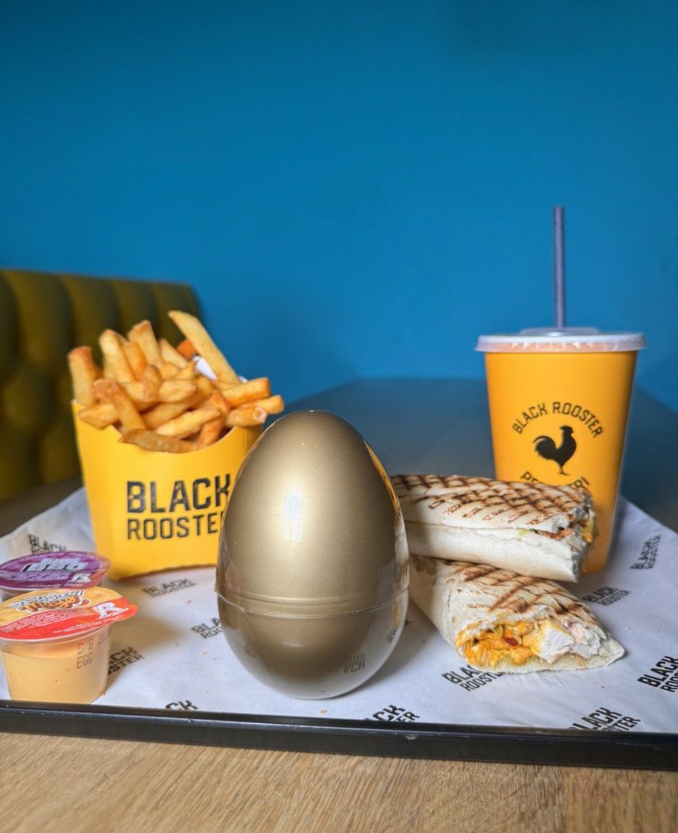 Make sure you visit stores tomorrow to hunt for the Golden Easter egg! Find the Golden egg with your meal for a chance to WIN a free meal a month for a year. Starts tomorrow, in-store only, there's 5 to be found! 🙌