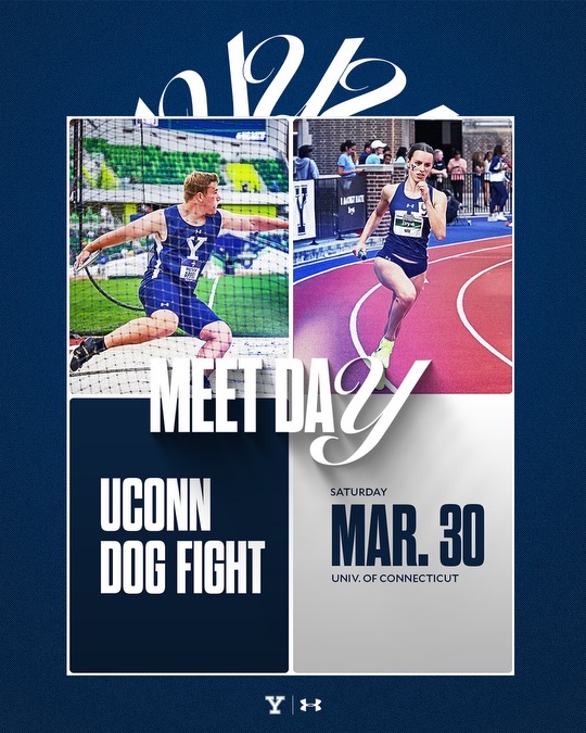 MEETDAY! We compete at the UConn Dog Fight. LIVE RESULTS ➡ tinyurl.com/edhbwbz7 #ThisIsYale