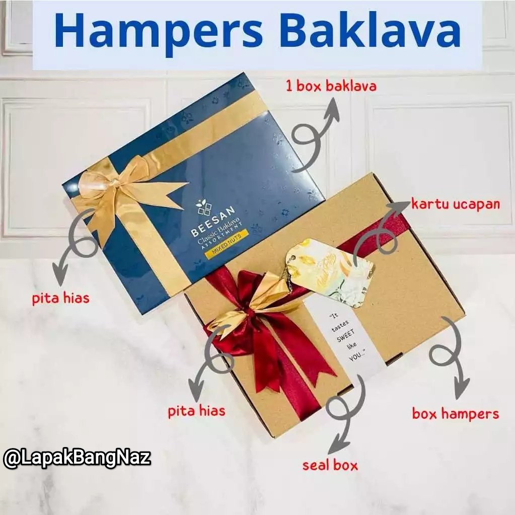 Rzki itu gak datang krn murah ny dagangan mu n gak pergi krn mahal ny daganganmu.
Tp krn Allah yg mnggerakan hati pebeli utk mmbeli daganganmu
Classic Baklava Assortment Mix Nuts :
Classic 150K
Hampers 160K
<a href="/syukri_nana/">Nana syukri</a> 
<a href="/Rosemary1621/">Rosemary162</a> 
<a href="/Nuniek_HM/">Nuniek</a> 
<a href="/SriHarmini19/">S. H 12</a> 
<a href="/Rabuansyahmuzam/">Rabuan</a>