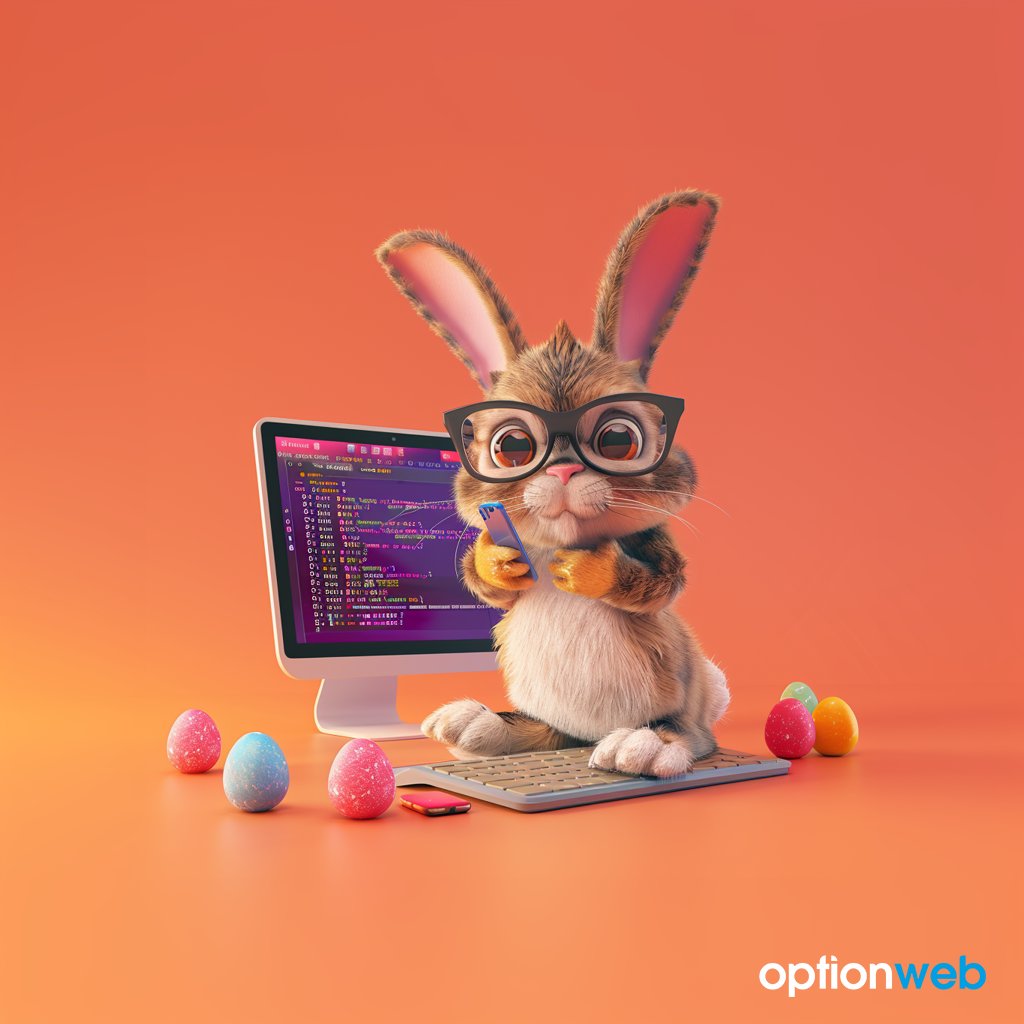 OptionWeb's tweet photo. 🌷🐰 𝗝𝗼𝘆𝗲𝘂𝘀𝗲𝘀 𝗙𝗲̂𝘁𝗲𝘀 𝗱𝗲 𝗣𝗮̂𝗾𝘂𝗲𝘀 ! 🌷🐣 

Que cette période soit remplie de joie, de partage et de doux moments en famille et entre amis. Profitez de ces instants de bonheur et de renouveau. 🌟 

#JoyeusesPâques #OptionWeb 🐇🥚 https://t.co/q7S7vMpk5l