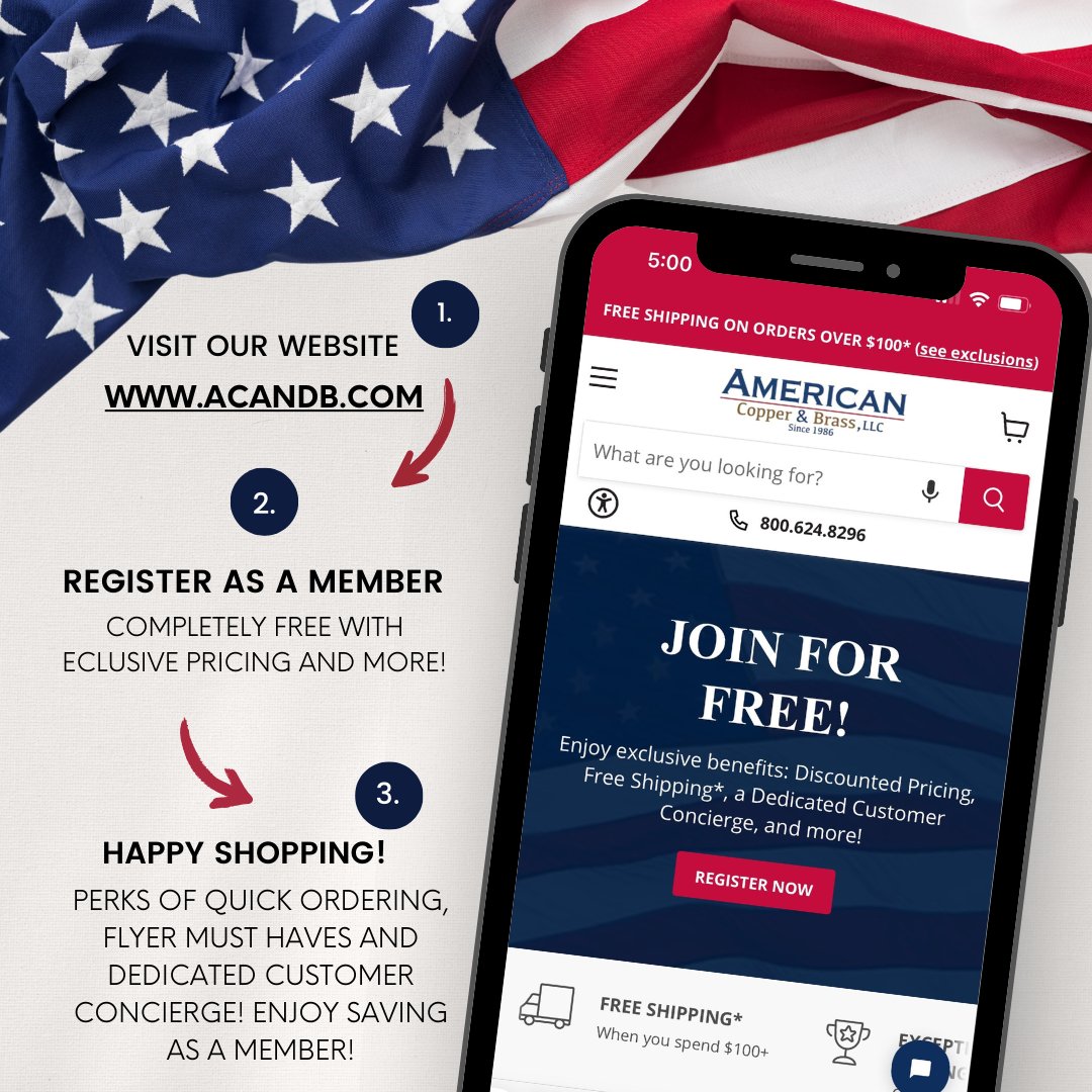 Join the American Copper & Brass family today, and soak in all the special perks just waiting for you! Signing up is easy and free! Don’t miss out on these benefits!
.
.
.
.
.
.
#AmericanCopperBrass #MemberPerks #plumbinglife #hvaclove #propane #electricians