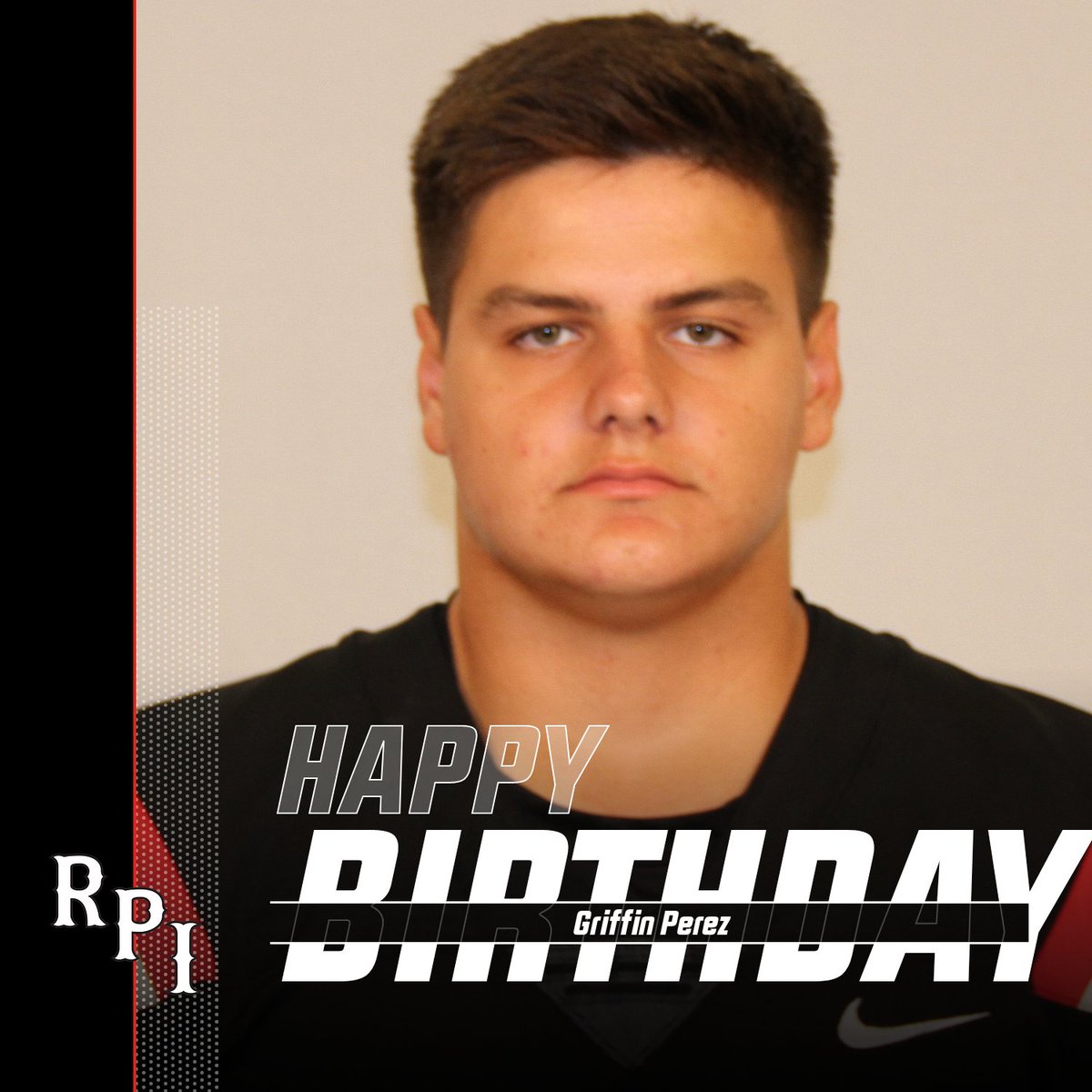 Happy Birthday to FR Engineering Major from Strong Island, OL Griffin Perez! #REDFAM