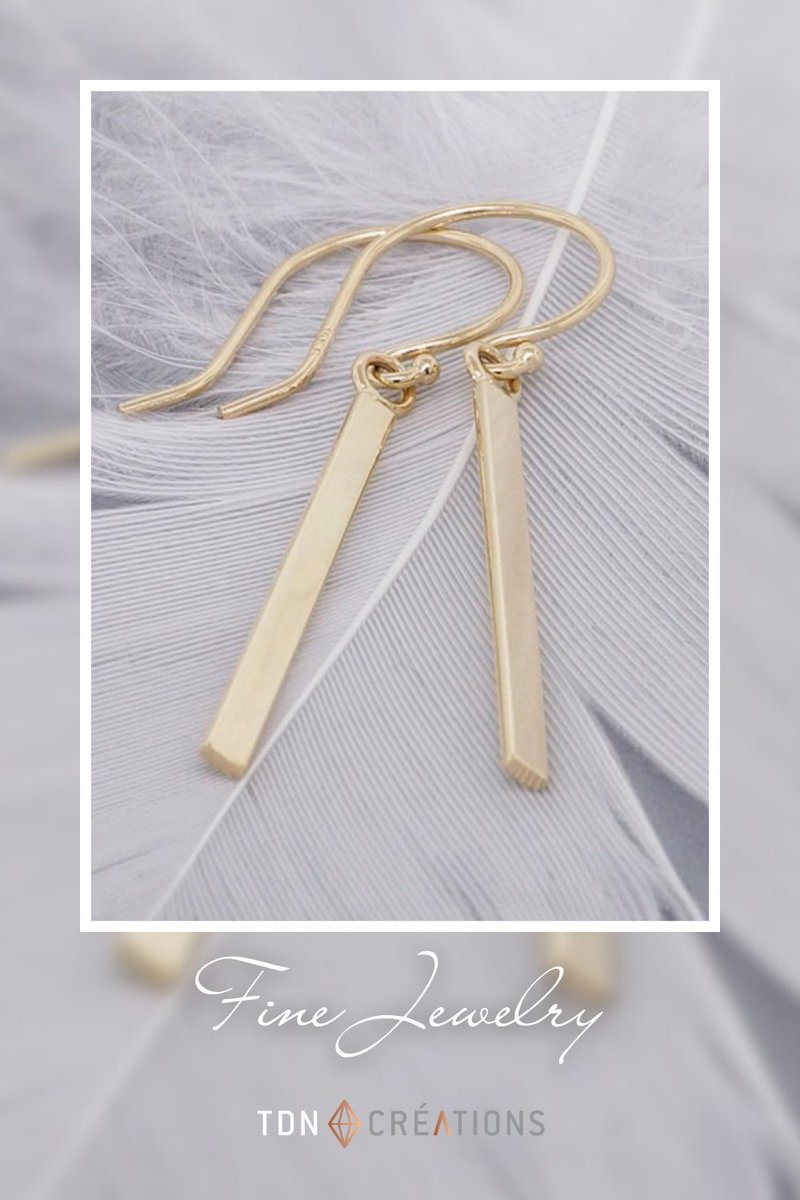 Elevate your style with our Solid Gold Mini Matchstick Bar Dangle Earrings. tinyurl.com/3yy7sz6d

#TDNCreations #earrings #gold #miniearrings #barearrings #dangleearrings #goldjewelry  #jewelry #giftideas #madeincanada #supportlocalbusiness