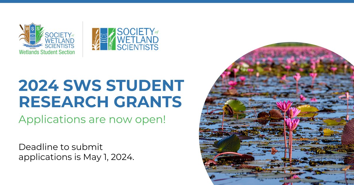 The 2024 Student Research Grant applications are now open! All SWS student members conducting undergraduate or graduate level research at an accredited college or university who have not previously been awarded an SWS Research Grant are eligible: sws.org/student-resear…