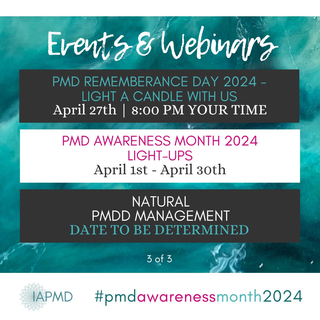 IAPMDglobal's tweet photo. PMD Awareness Month 2024 has so much to offer, including various webinars and events! It all begins on Monday!
Visit https://t.co/ClrjisBw2g to learn more!
Stay tuned to socials and our website for any updates and changes!  #pmdawarenessmonth2024 #pmd24 #ourlightbulbmomentpmd💡💙 https://t.co/1X4hvbHSyQ