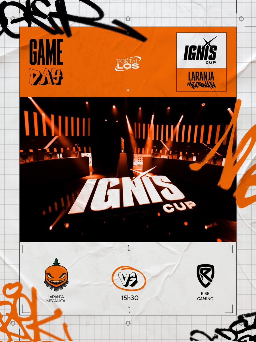 portaldalosgg's tweet image. Hoje tem  @LaranjaMecLos na #IgnisCup 🧡
VAMOS PRA CIMA LARANJA MECÂNICA! 👊🏼

Semifinal 
🆚️ @RiseGamingBR 

#goLM 🍊⚙️