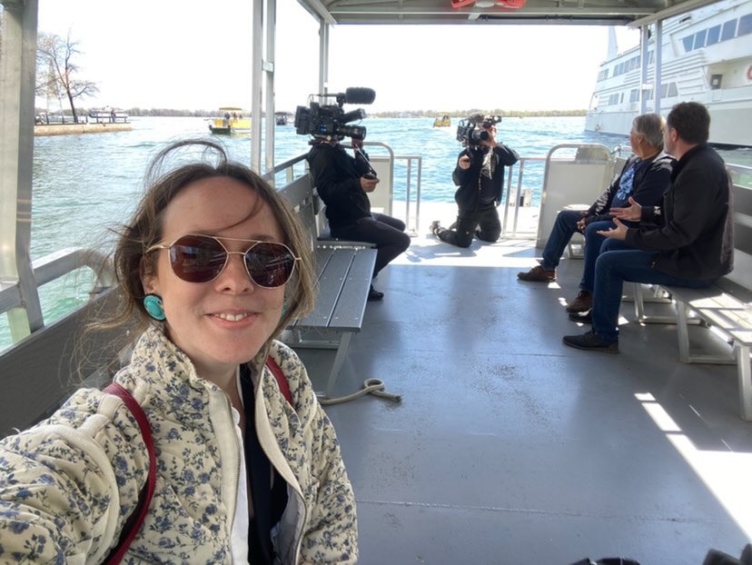 #SelfieSaturday! 🤳 Sara from the #GoingNativeTV team capturing a fun behind the scenes moment for season three 📸 #GNTV #GNTVS3 #APTN #APTNlumi #indigenouspeople #CanadianTV #BestCanadianSeries #MaoriTV #NITV #IndigenousVoices #TorontoIsland #Toronto #IndigenousStorytelling