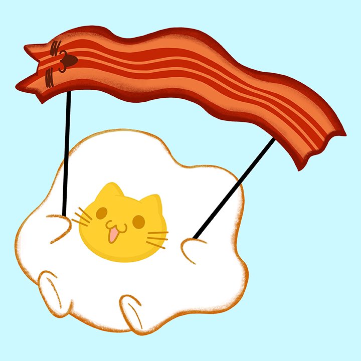 Egg and bacon to brighten your Saturday morning! 🍳🥓

#foodart #baconandegg #catart #cat #cats #catlover #catlovers #cateveryday #neko #kawaiiartist #kawaiiart #cuteart #cuteartstyle  #イラスト #イラストレーター #可爱いイラスト #可爱い #猫 #猫ちゃん #にゃんこ #にゃんこlove