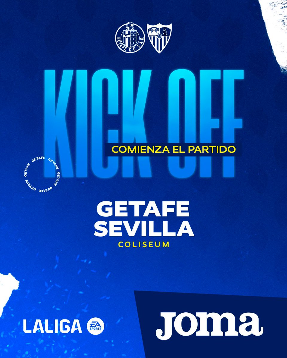 KICK OFF!!! 💪

#LetsGoGeta | #GetafeSevillaFC