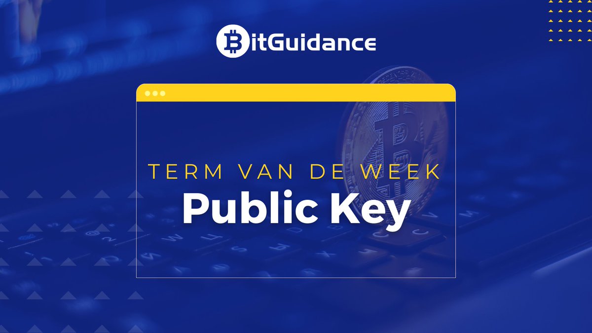 Term van de Week: Public Key                                     

Een openbare sleutel die wordt gebruikt voor het ontvangen van crypto activa. Ook wel een wallet genoemd