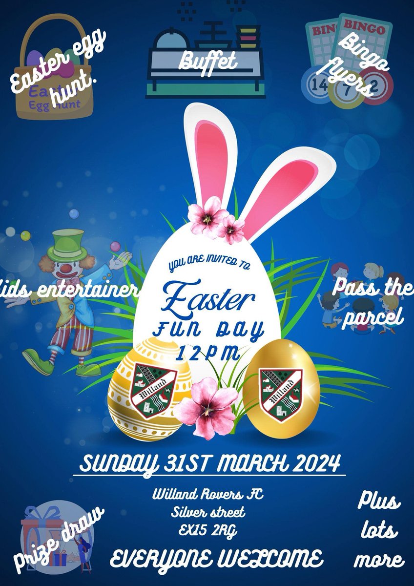 trinilou23's tweet photo. @WillandRovers Please be sure to bring along cash if your child is taking part in the easter egg hunt, playing bingo, wanting draw squares or to buy a cone of sweets ! https://t.co/MIQO2AEkDm