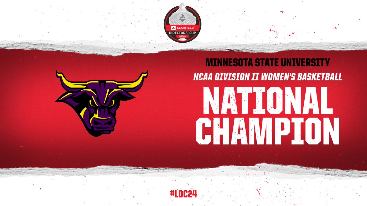 Congratulations to @MinnStAthletics for claiming the 2024 NCAA Division II Women's Basketball National Championship! Second in program history! #LDC24
