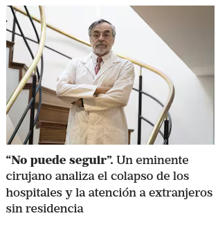 'Llega un paciente para operarse de dos válvulas cardíacas. Recién bajado del ómnibus desde Perú, la familia lo trae al hospital y lo deja internado. Lo opero. Le escribo al cónsul peruano para pedir que, por lo menos, paguen las válvulas (20 mil USD) y me responde que NO'