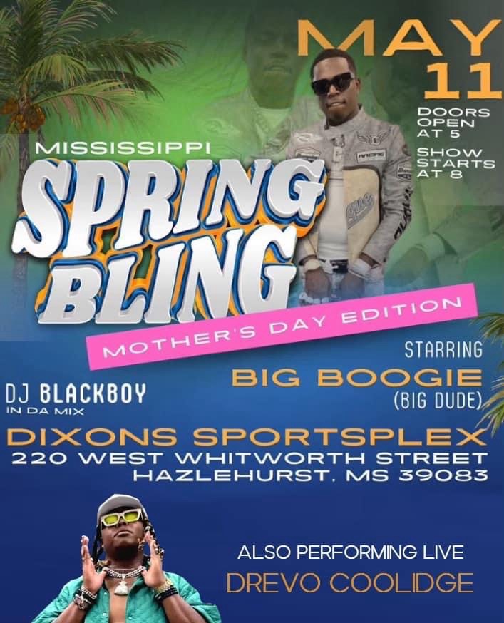 🎉 Get ready for a night to remember as Big Boogie &amp; Drevo Coolidge invade Hazelhurst, MS on May 11th at Dixons Sportsplex! 🔥 DJ Blackboy Woob on music duty with doors opening at 5PM. $40 at the door, VIP sections available! Don't miss out! 🎶 #boogeymanpromo #fyp