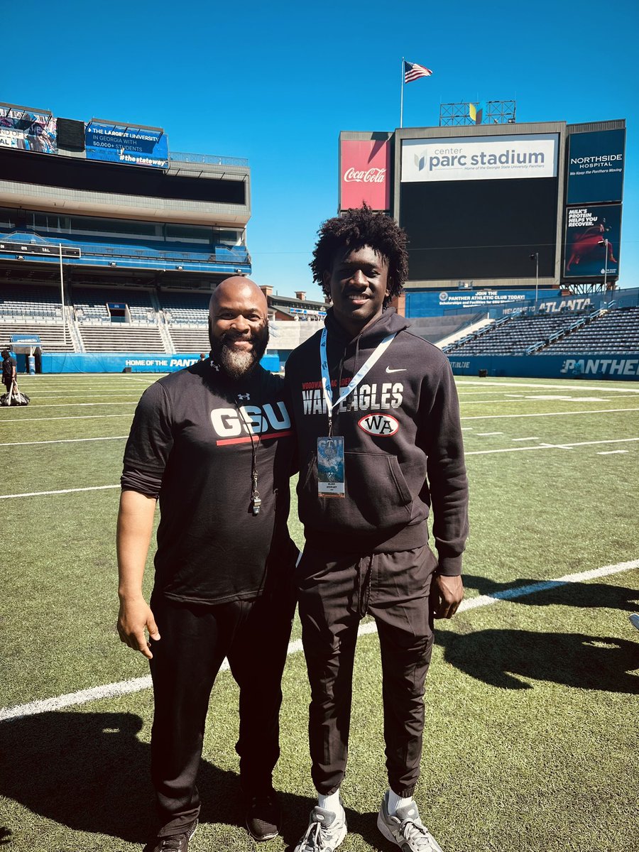 Thank you @GeorgiaStateFB for a great visit. #NewAtlanta @DellMcGee @Coach_Treal @Davis33Coach @On3Recruits @RustyMansell_ @TjHeath34 @RecruitGeorgia @247Sports @hcbcg_jadams