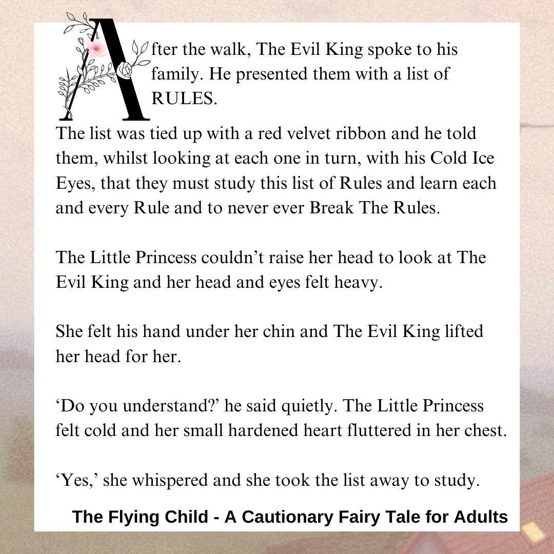 The Flying Child - A Cautionary Fairy Tale for Adults contains the (unedited) words I wrote in therapy to make sense of my experience of childhood abuse. The Little Princess was the character I invented because it was easier to describe someone else than it was myself. Even