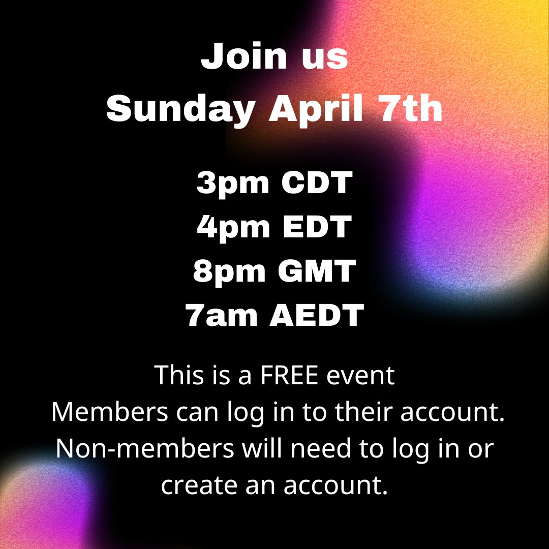 Join us Sunday April 7th at 3pm Central for our YP Networking event. Members can log in to their member account. Non-members can log in or create an account. Register at the link for this FREE event we'll see you there! artsmed.org/events/young-p…