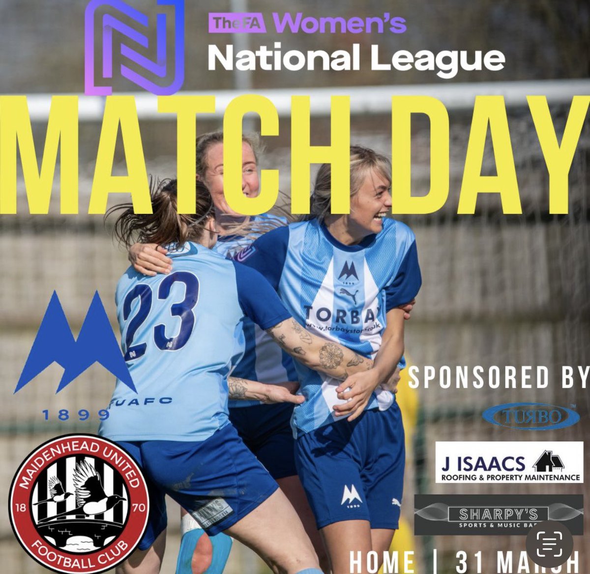 🔵🟡 HOME FIXTURE🟡🔵

Its a crucial Easter Sunday home fixture this weekend as we host @Maidenhead_WFC as we fight for our National League survival.

We need your support more than ever yellow army. 

Let’s go Yellows 
#WeAreNational 

Entry:
Adults £5.00
Under 18s £2.00