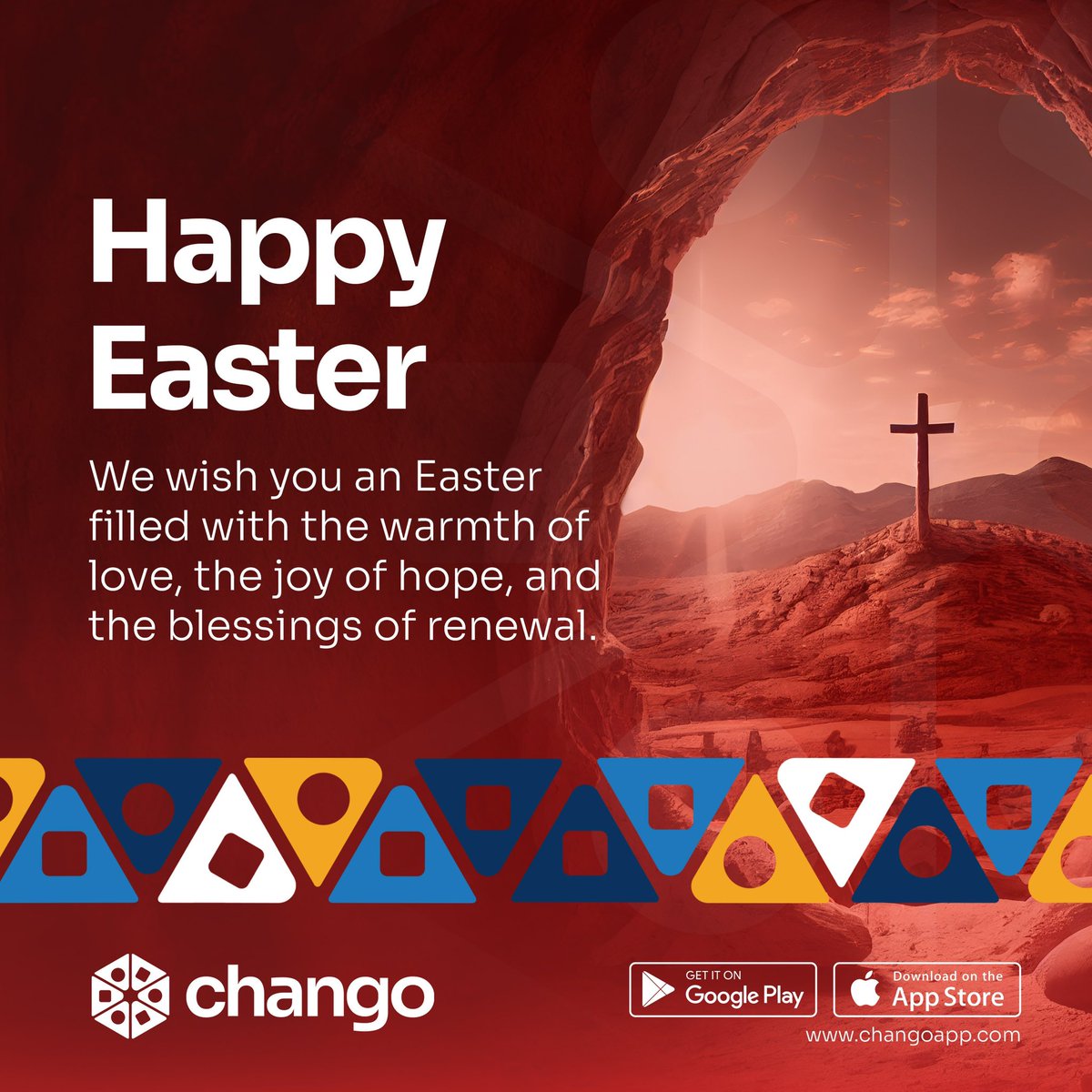 Wishing you and your family the best of Easter 🎉. #Changoapp #HeIsRisen #happyeaster2024 #fundraisingplatform #GhanaianCrowdfundingapp #CharityBeginsAtChango