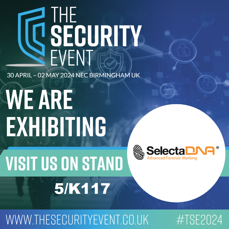 One month to go until The Security Event (TSE) 2024 from the 30th April - 2nd May at the NEC, Birmingham! Come and visit us on stand 5/K117! Discover more about SelectaDNA: youtube.com/watch?v=E83pPv… #exhibition #seeyouthere #conference #TheSecurityEvent2024 #TSE2024