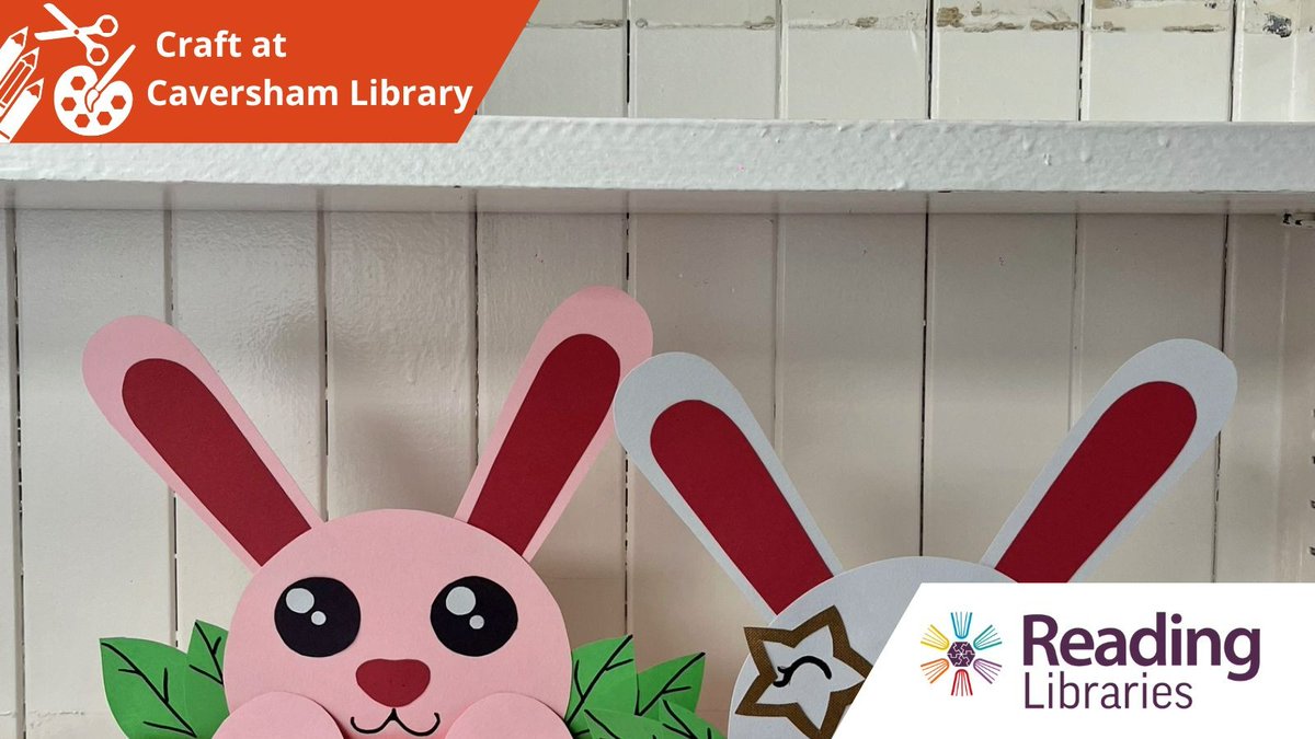 Caversham library Easter craft activities for children aged approximately 4 – 8 with the help of their grownups. Thursday 4 April. 2.00 – 3.30, Make a Spring Bird in a Nesting Box. Thursday 11 April. 2.00 – 3.30 - Make a Rocking Rabbit. Drop-in, £1 per child. @readinglibrary