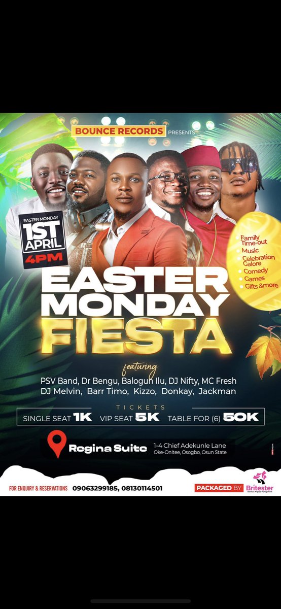Deb__loaf's tweet photo. If you’d like to attend the Easter Monday Fiesta tomorrow, @lordlekside is giving out one free ticket to anyone interested, kindly send a DM if you are💫✨🎉💃
#EMF #bouncerecords #britesterevents https://t.co/AvOmxo6bfJ