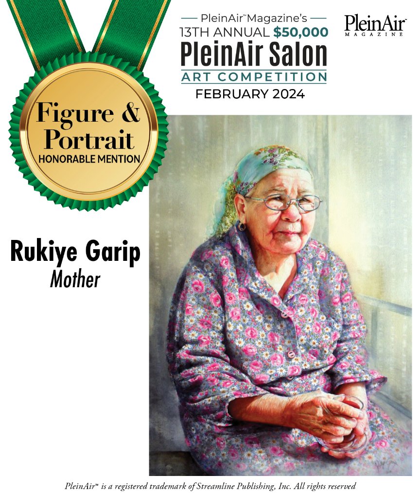 Amerika'da yayınlanan, PleinAir dergisinin düzenlediği, 13'üncü resim yarışmasının Şubat ayı bölümünde, 'Annem' adlı çalışmam 'Figür-Potre' mansiyonunu kazandı.
