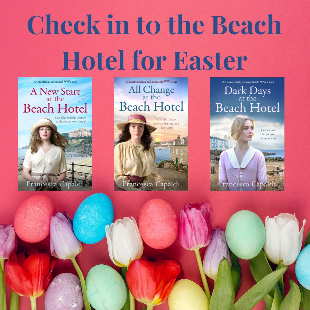 Catch up with Edie's, Lili's & Helen's adventures at the Beach Hotel over the #EasterWeekend #SagaSaturday #StrictlySagaGirls #HistoricalFiction #WW1 #seaside #Romance #readers 🇬🇧amzn.to/3VB89LA 🇦🇺amzn.to/3geDtyh 🇺🇸amzn.to/3alz9JU 🇨🇦amzn.to/3ajhgv8