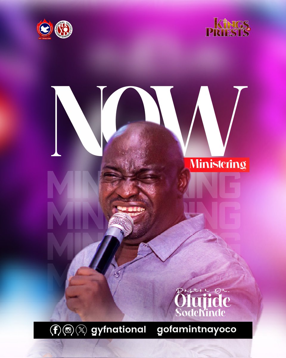 Now Ministering!!! Pastor (Dr) Olujide Sodeinde #gofamintnayoco #NAYOCO #KingsAndPriests #GOFAMINT