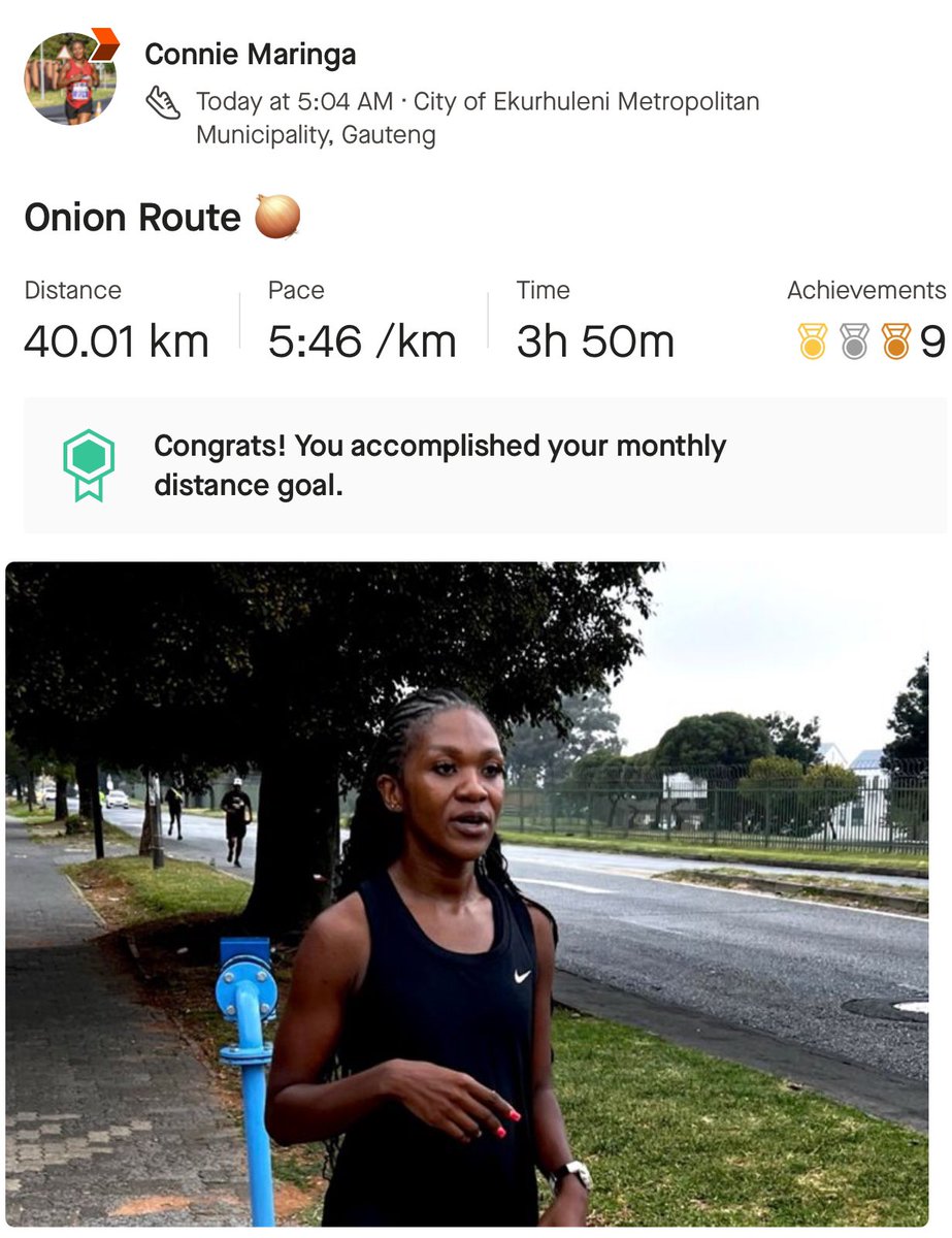 They call this route “Onion route”… Go figure!!! 😢😢😝🤣 I love runners!! #IPaintedMyRun #FetchYourBody2024 #TrapnLos #RunningWithTumiSole #RedSkippa #SkhindiGangCoaching