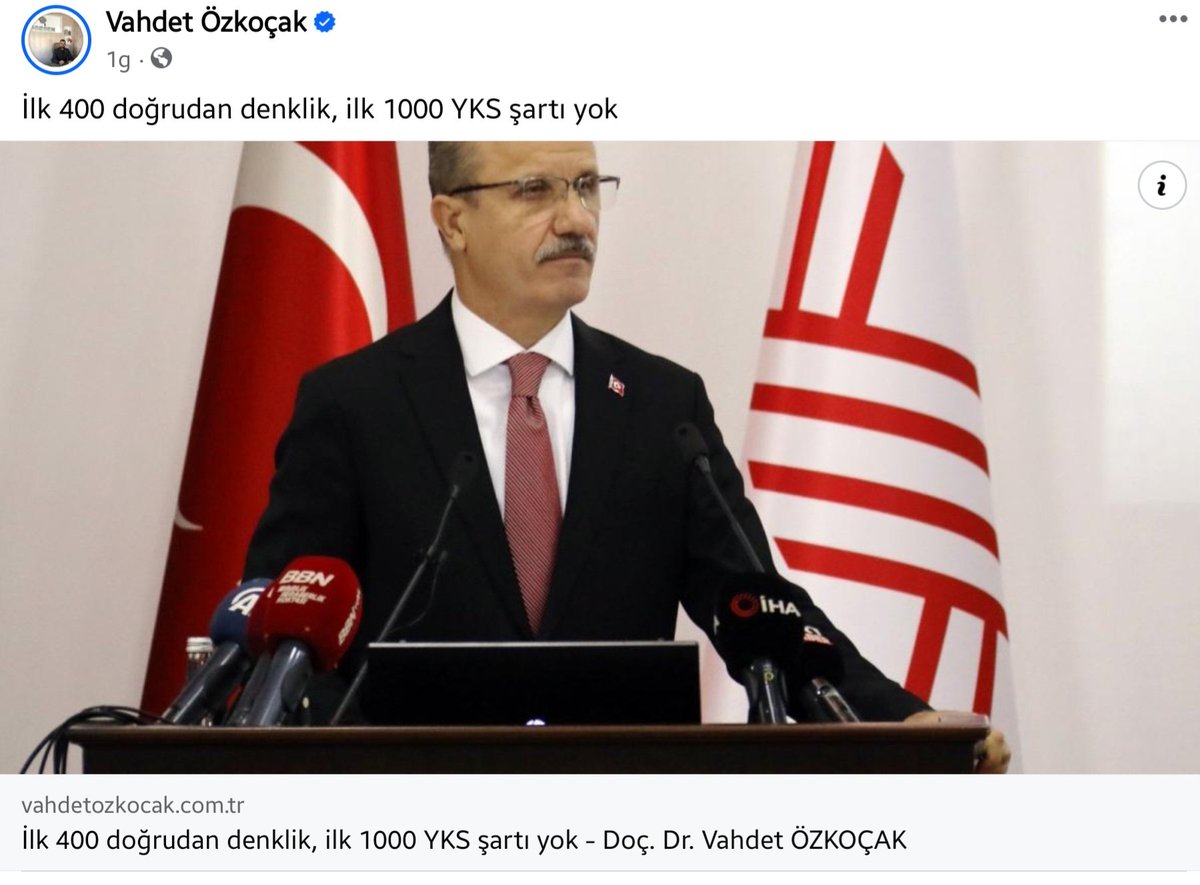 Dünden bu yana çokça soru geldi. Naçizane Onursal Başkanlığını yürüttüğüm @DenklikDiploma de aciklama yaptı. 2015'ten bu yana #DenklikSorunu nu hem Doktora ve Yüksek Lisans hem de Lisans seviyelerinde ele aldım. Maç ortasında kural değiştirilmez, giderken onay verdiğinize dönünce…