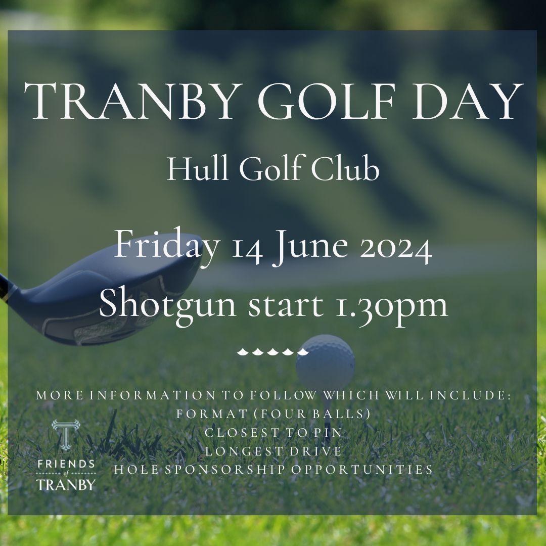 ⛳ Swing for a cause at Hull Golf Course on 14th June! Join us for golf supporting Friends of Tranby. Connect, compete, and enjoy! Reserve your spot: buff.ly/42YK2v5 Sponsorships from £30. Contact: friends@tranby.org.uk