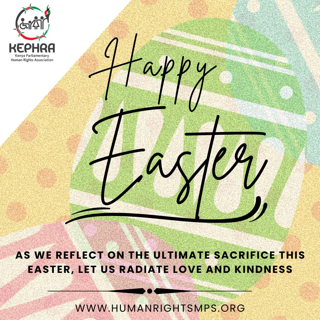 Happy Easter from us at @HumanRightsMPs! May this season be one of blessings and abundance. Remember to stay safe as you travel to spend time with your loved ones! #EasterWeekend #RoadSafety