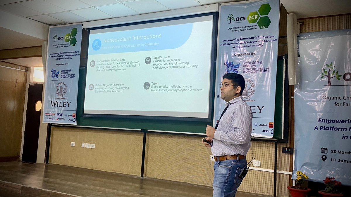 OCS-ECR-2024 (@ocsecr2024) on Twitter photo Dr. Sudipta Raha Roy, an emerging chemist delivered a wonderful talk on electrochemical and photochemical-induced transformations.
<a href="/SM_IITJ/">Sandip Murarka</a> <a href="/AscrgLab/">PC_Lab<a href="/IITJammu/">IIT Jammu</a></a> <a href="/Wiley_Chemistry/">Wiley Chemistry</a> @ChemAsianJ
<a href="/EurJOC/">EurJOC</a> @IITJammu <a href="/iitjodhpur/">Indian Institute of Technology Jodhpur</a> <a href="/srrlab/">Sudipta Raha Roy</a>
#OCSECR2024 Dr. Sudipta Raha Roy, an emerging chemist delivered a wonderful talk on electrochemical and photochemical-induced transformations.
<a href="/SM_IITJ/">Sandip Murarka</a> <a href="/AscrgLab/">PC_Lab<a href="/IITJammu/">IIT Jammu</a></a> <a href="/Wiley_Chemistry/">Wiley Chemistry</a> @ChemAsianJ
<a href="/EurJOC/">EurJOC</a> @IITJammu <a href="/iitjodhpur/">Indian Institute of Technology Jodhpur</a> <a href="/srrlab/">Sudipta Raha Roy</a>
#OCSECR2024
