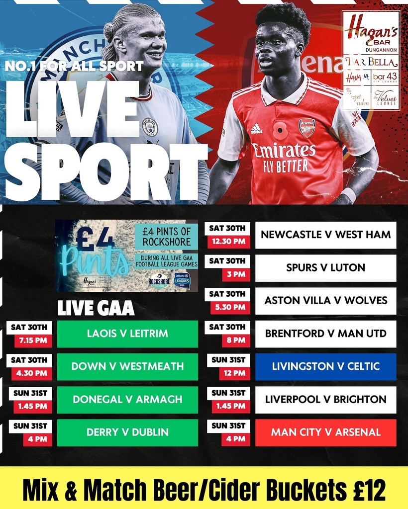 Live Sport this Easter Weekend !!! instagr.am/p/C5Ie7E5qelS/