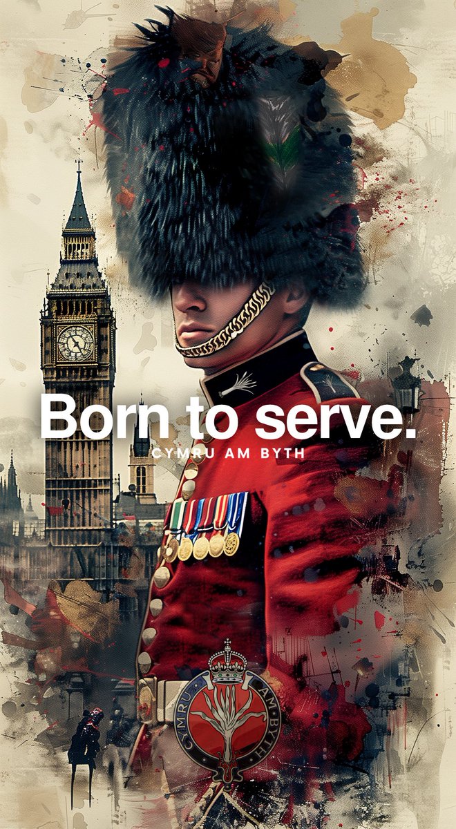 Born to serve. In the heart of every Welsh Guardsman lies a profound truth: we are born to serve. We carry this legacy with pride, ready to answer the call, whenever it comes. Cymru Am Byth #BornToServe #WelshGuards #army #militarylife