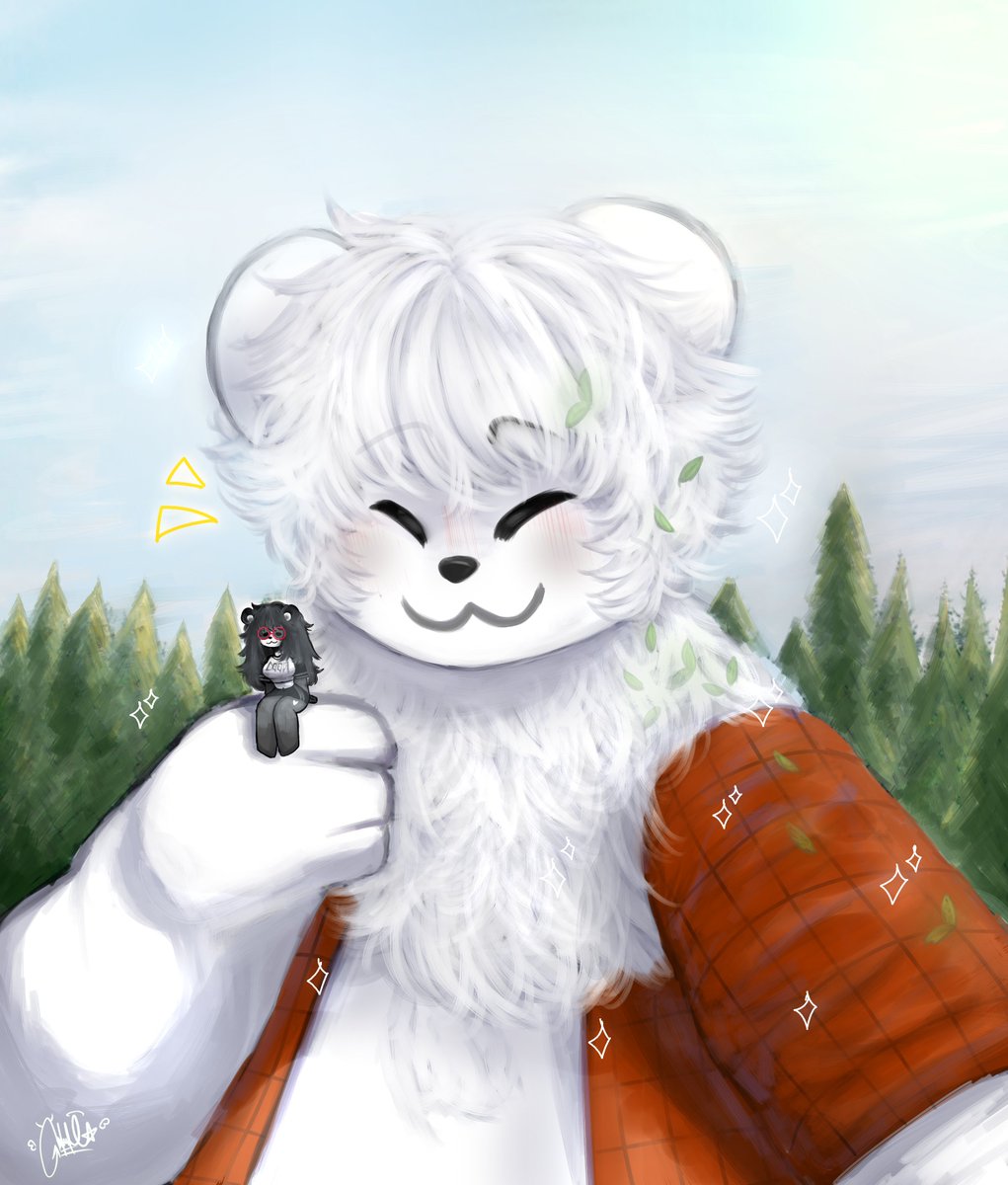 ASparkofDerp's tweet image. Always love it when bears help each other out! Even if it means carrying another through a scary forest! Thank you so much @liuulightt for this adorable and amazing commission! Go check them out and give them your support!
#commission #furry #furryart #macro #bears