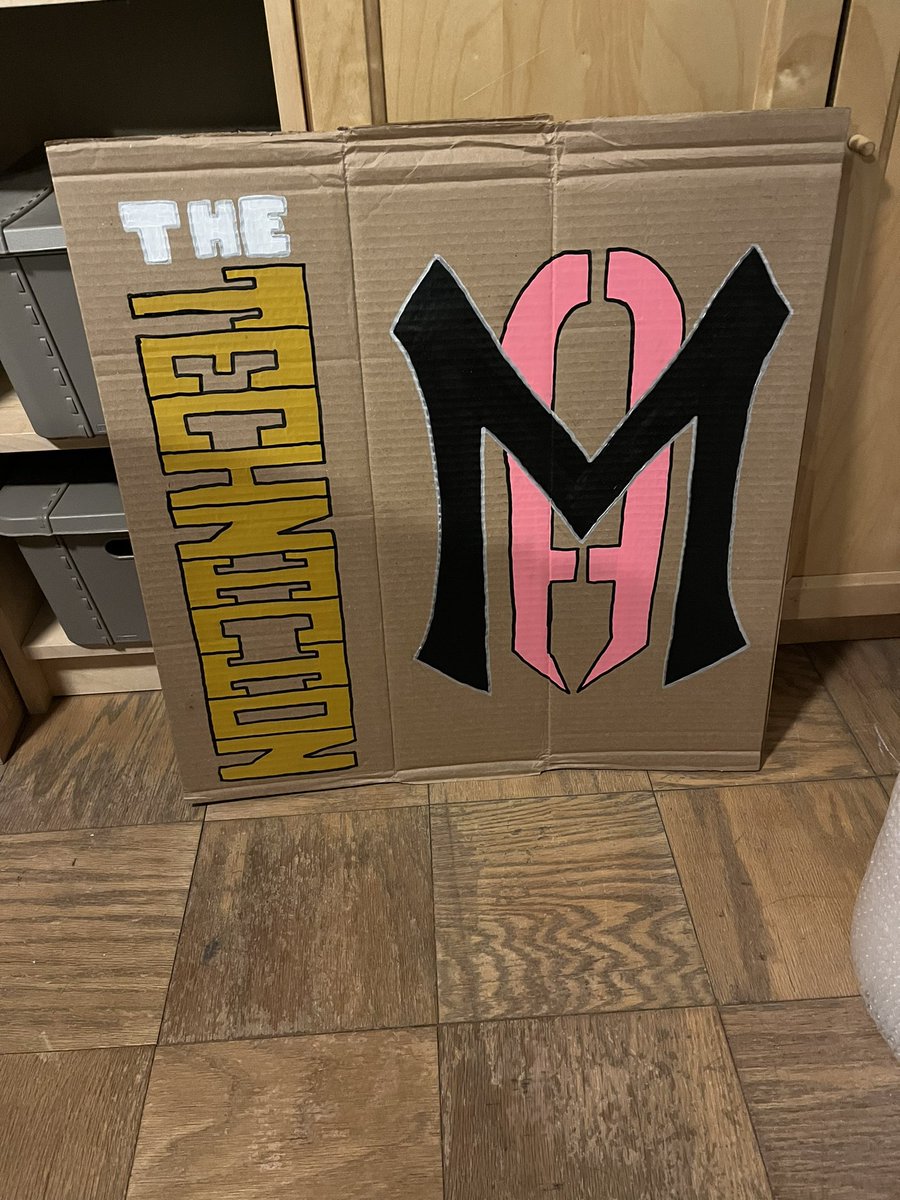 Another sign ready for todays @litprowrestling show this one is for the Technician @markALXNDR