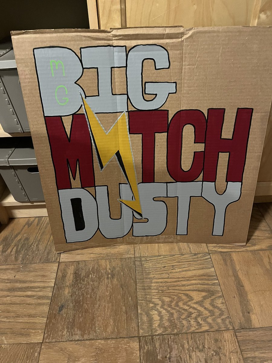 Another sign ready for todays @litprowrestling show this one if for the Speed Sensation @ItsDustinWaller