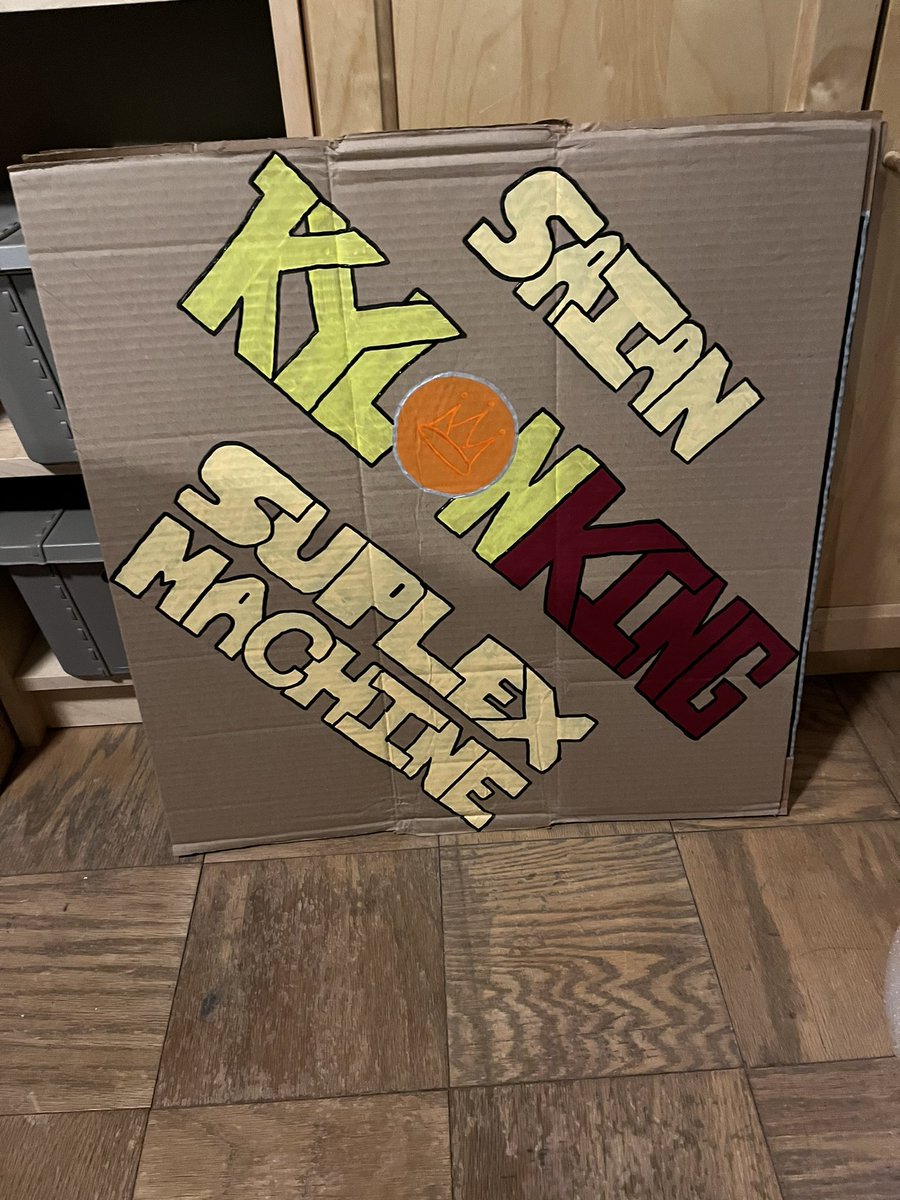 Another sign ready for todays @litprowrestling show this one is for the one and only @LittleKylon